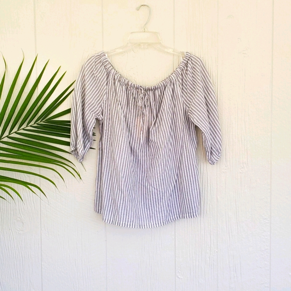 Love Notes quarter length stripped top